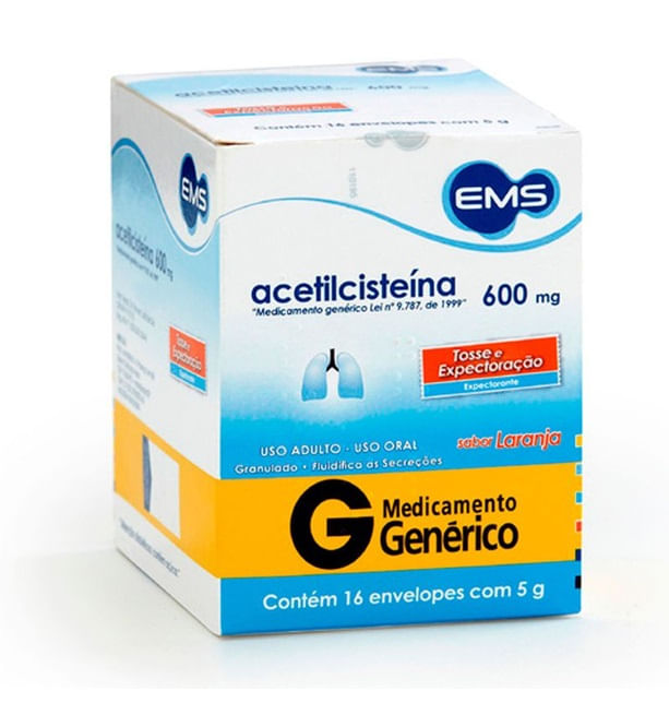Acetilcisteina-600mg-Com-16-Envelopes-Efervescente-5g-Generico-Ems