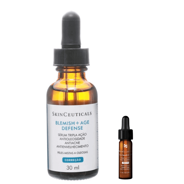 Kit Skinceuticals Blemish Age Defense Antiacne 30ml + Silymarin CF ...