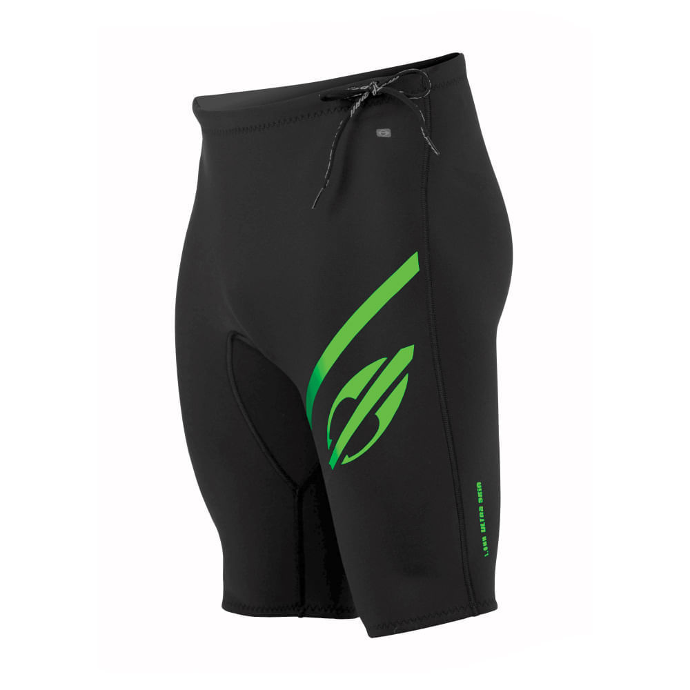 Bermuda 1mm masculino infantil 3a surf mormaii Preto-verde 12 - Pague Menos