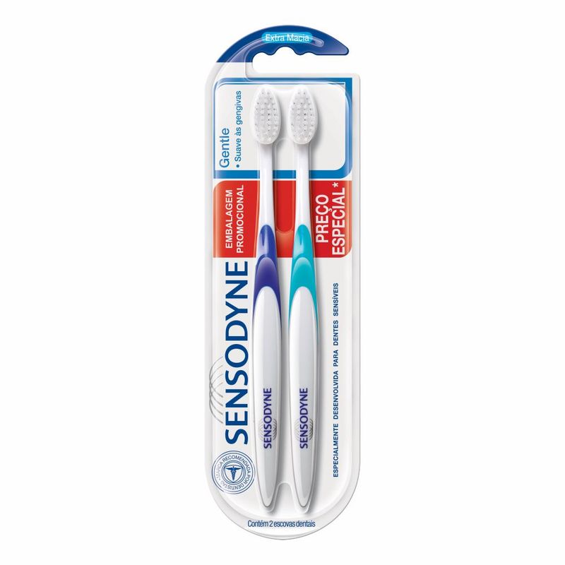 Sensodyne-Gentle-Kit-Promocional-com-duas-Escovas-Dentais-para-Dentes-Sensiveis