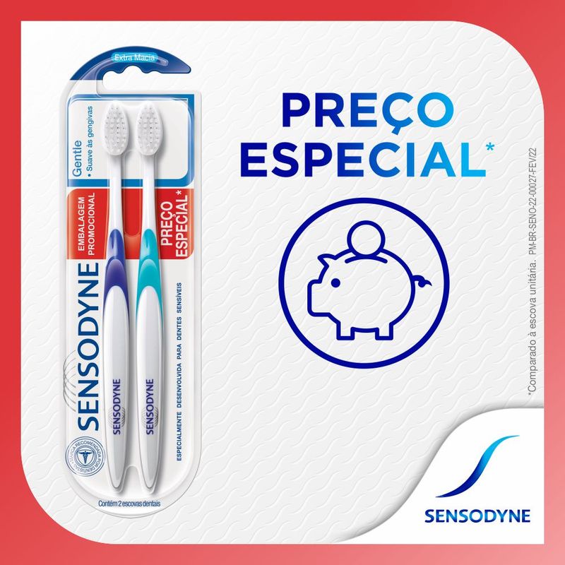 Sensodyne-Gentle-Kit-Promocional-com-duas-Escovas-Dentais-para-Dentes-Sensiveis