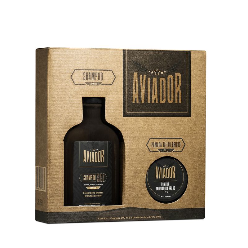 Shampoo-Amoravel-Aviador-200ml-Pomada-Capilar-Aviador-Matte-80g