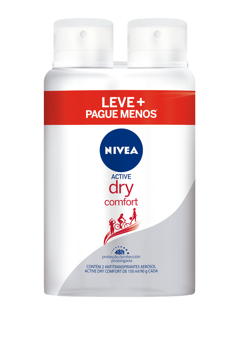 Kit-Com-2-Desodorantes-Nivea-Dry-Comfort-Plus-Aerossol-Com-50--De-Desconto-Na-2°-Unidade