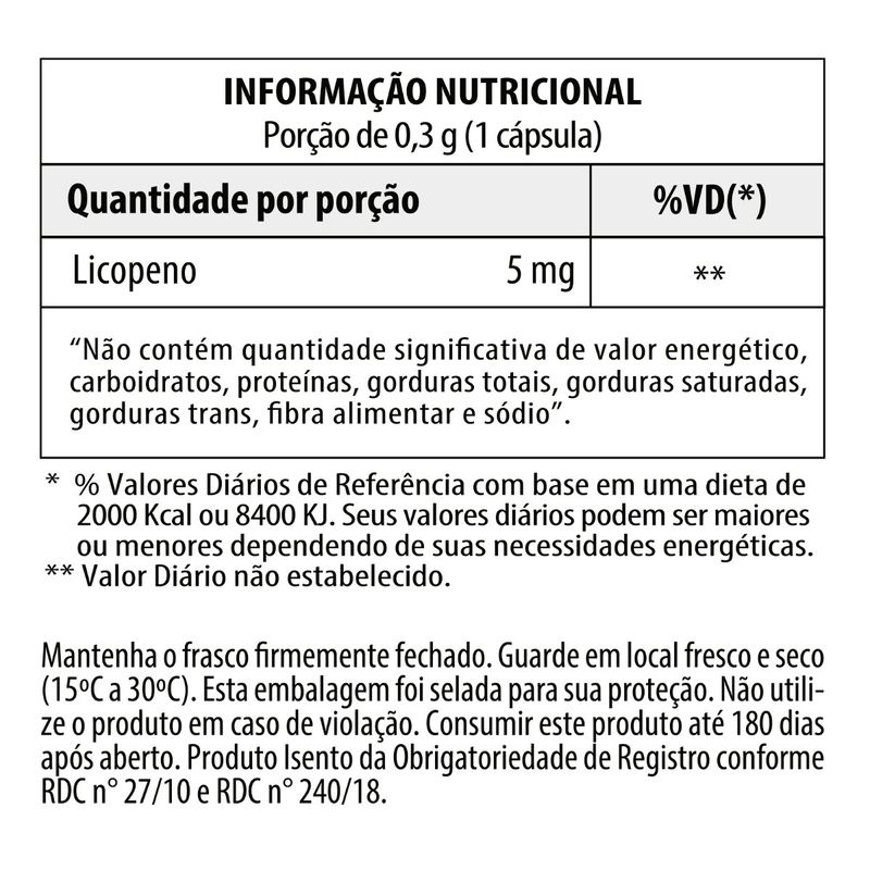 Licopene-Com-100-Capsulas