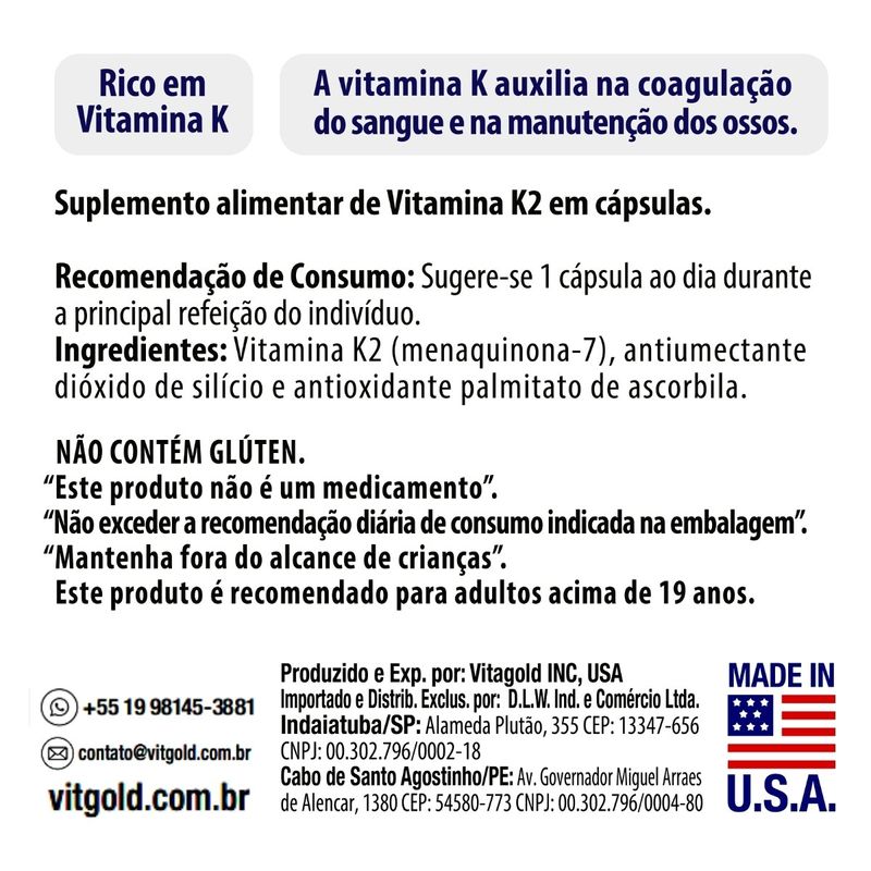 Vitamina-K2-100mcg-Com-60-Comprimidos-Vitagold