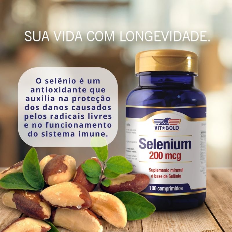Selenium-200mcg-Com-100-Comprimidos-Vitagold