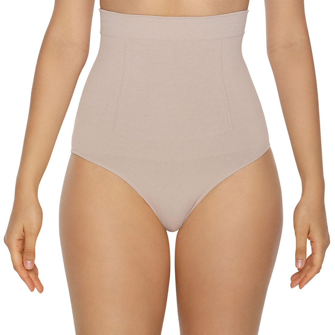 Calcinha Alta Hanes Shapewear H423 Blush - XGG - Preto