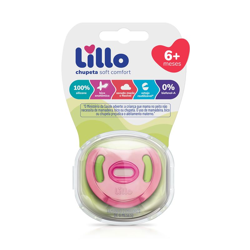 chupeta-lillo-soft-comfort-anatomica-silicone-tamanho-2-rosa-principal