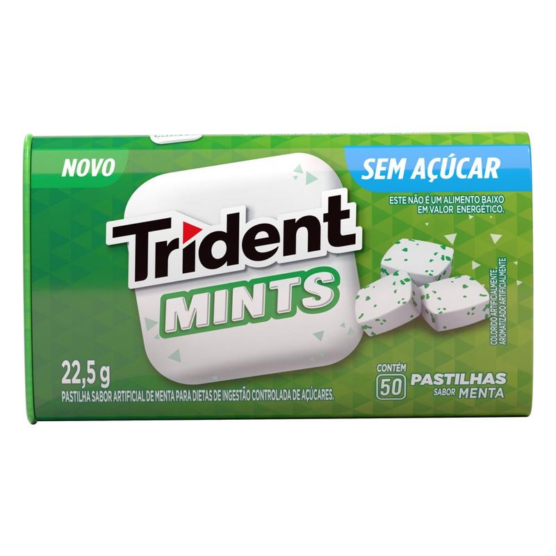 Pastilhas-Trident-Mints-Sabor-Menta-Sem-Acucar-225g