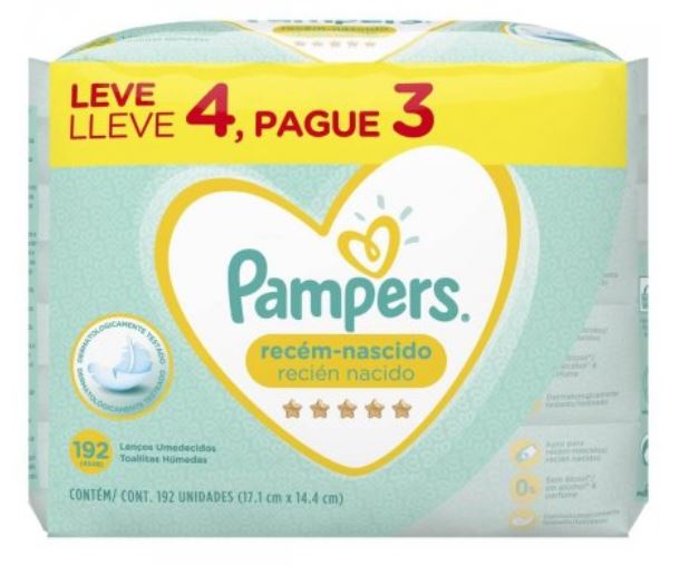 Lenços Umedecidos Pampers Recém-Nascido 192 Unidades é boa?
