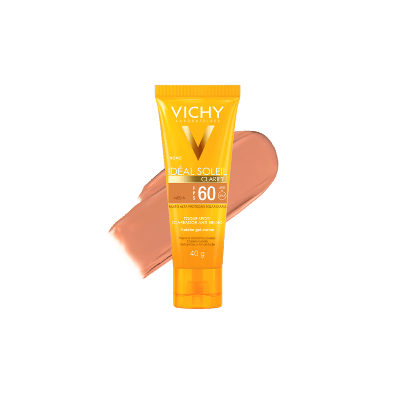 Ideal-Soleil-Clarify-Vichy-Cor-Media-Fps60-Toque-Seco-Gel-Creme-40g