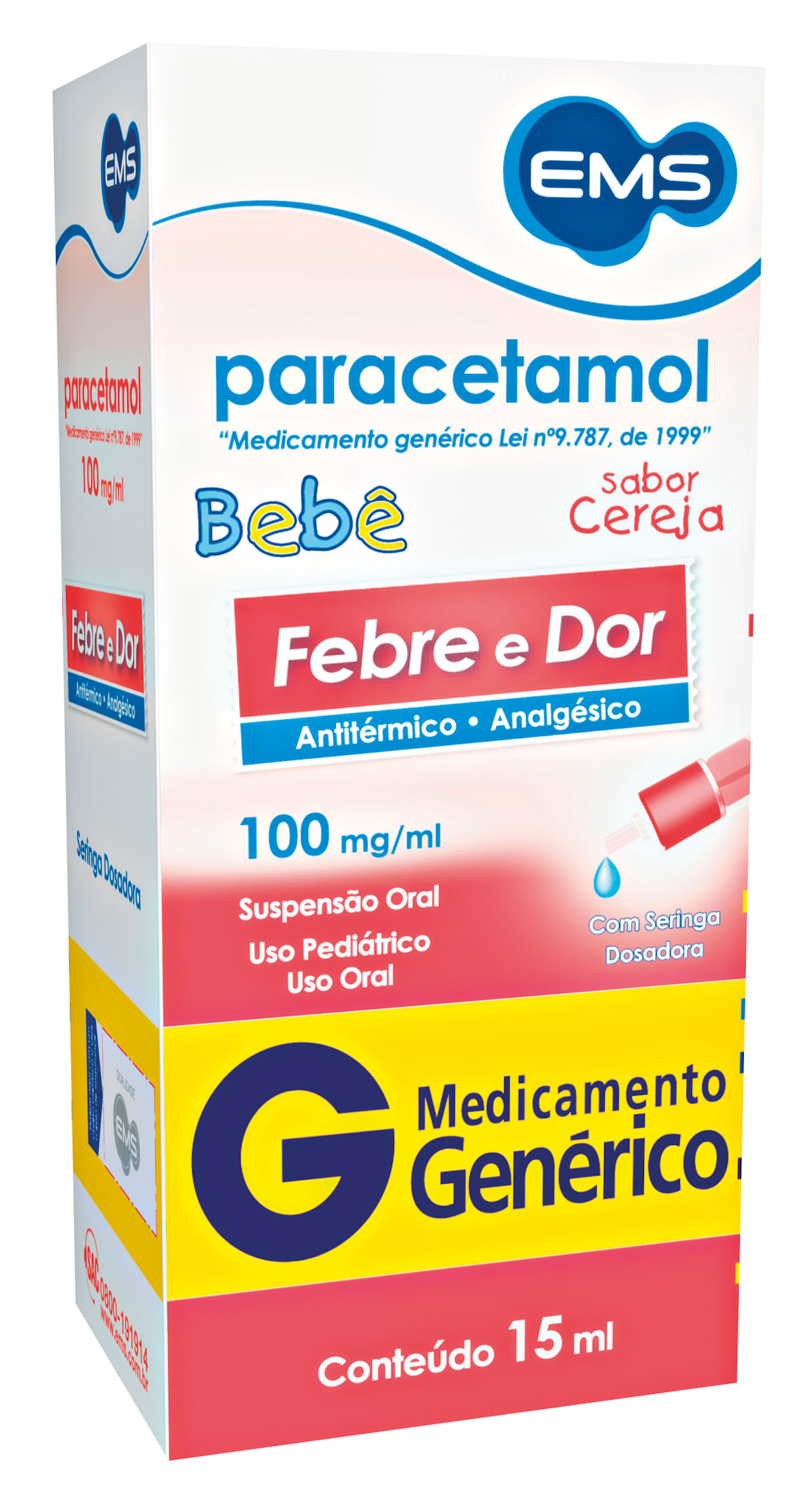 Paracetamol Beb Mg Ml Gen Rico Ems Pague Menos