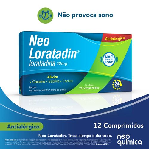 Neo Loratadin 10mg Com 12 Comprimidos