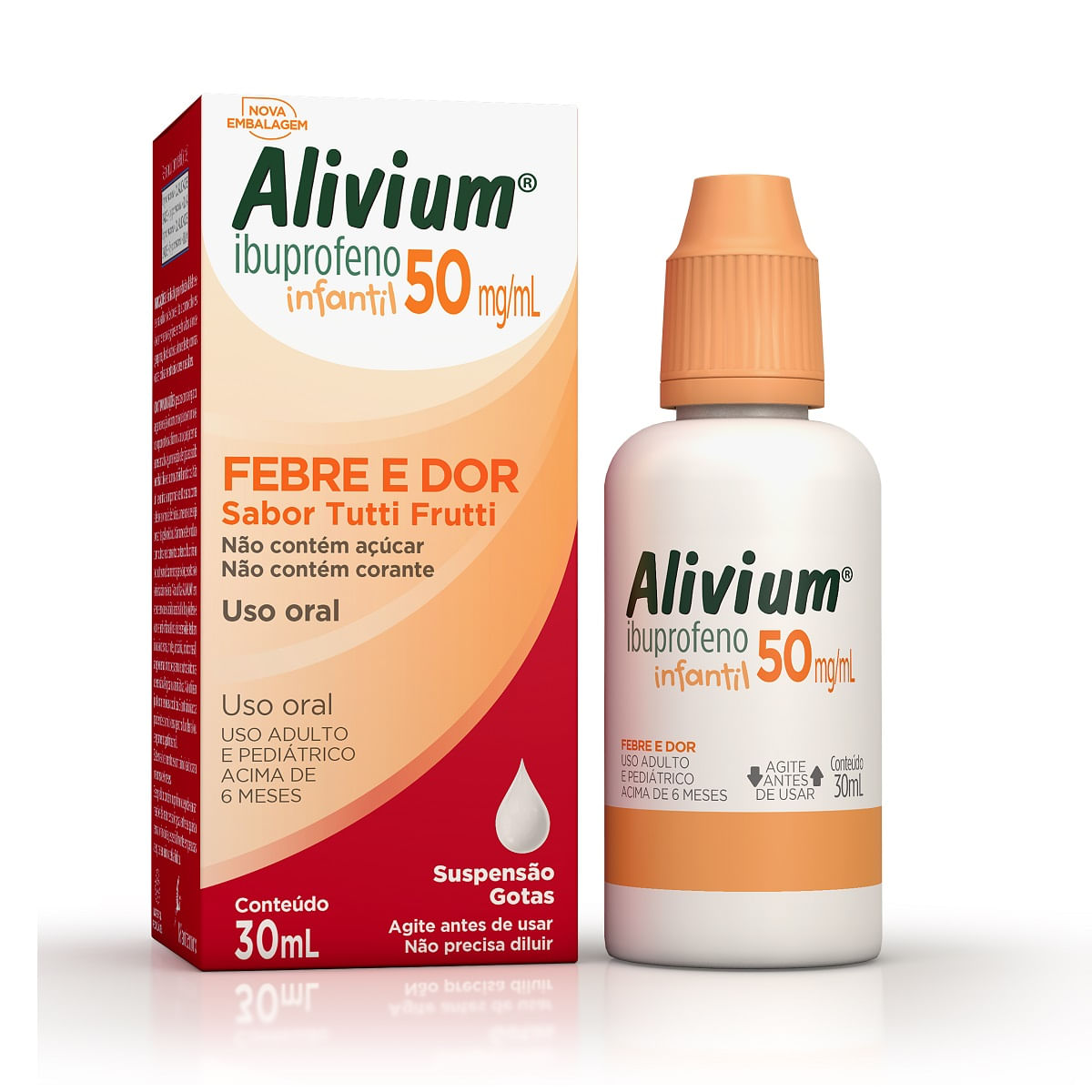 Alivium Infantil Gotas 50mg Ibuprofeno 30ml Menor preço em Alivium Infantil Gotas 50mg Ibuprofeno 30ml