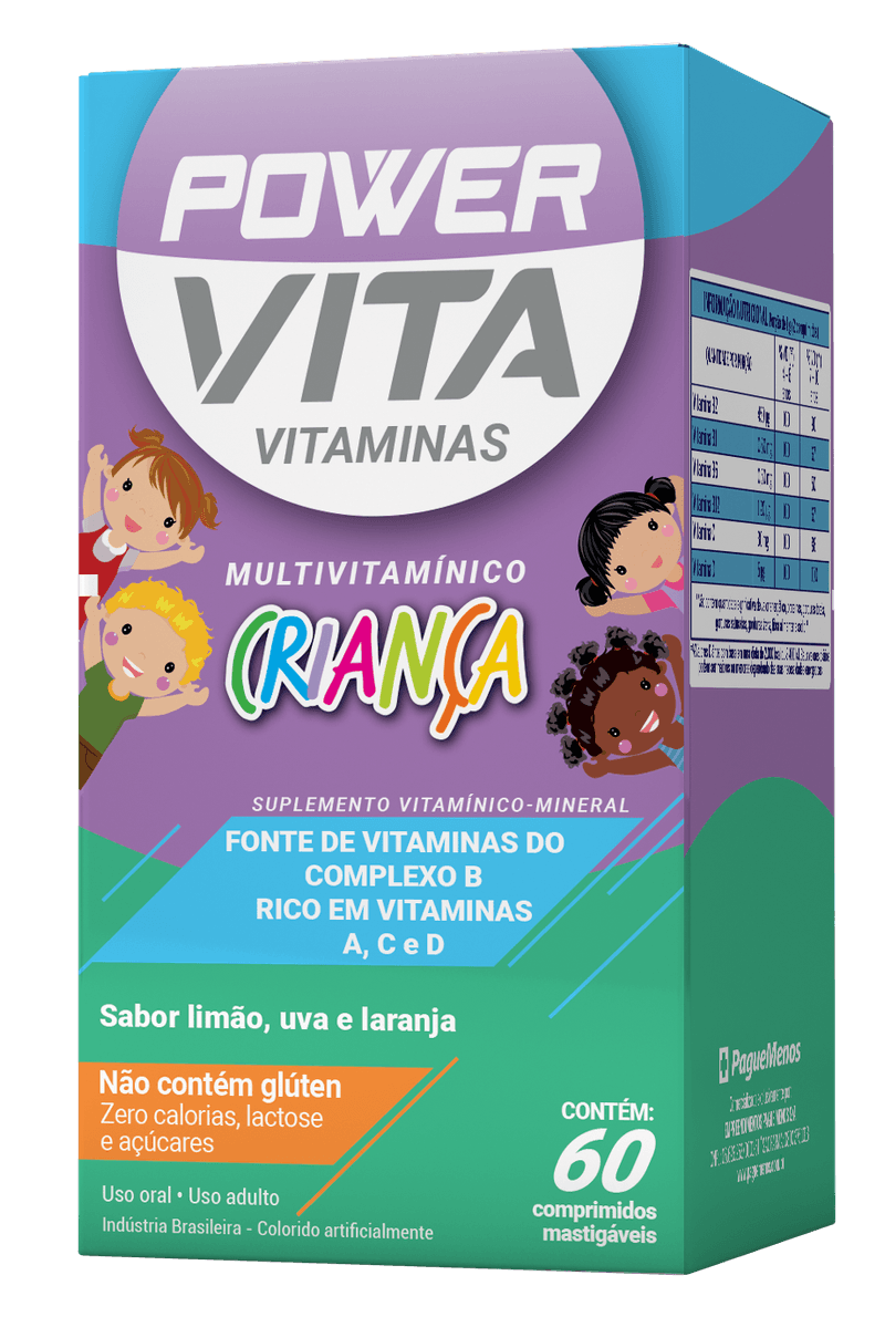 Power Vita Kids Com 60 Drágeas