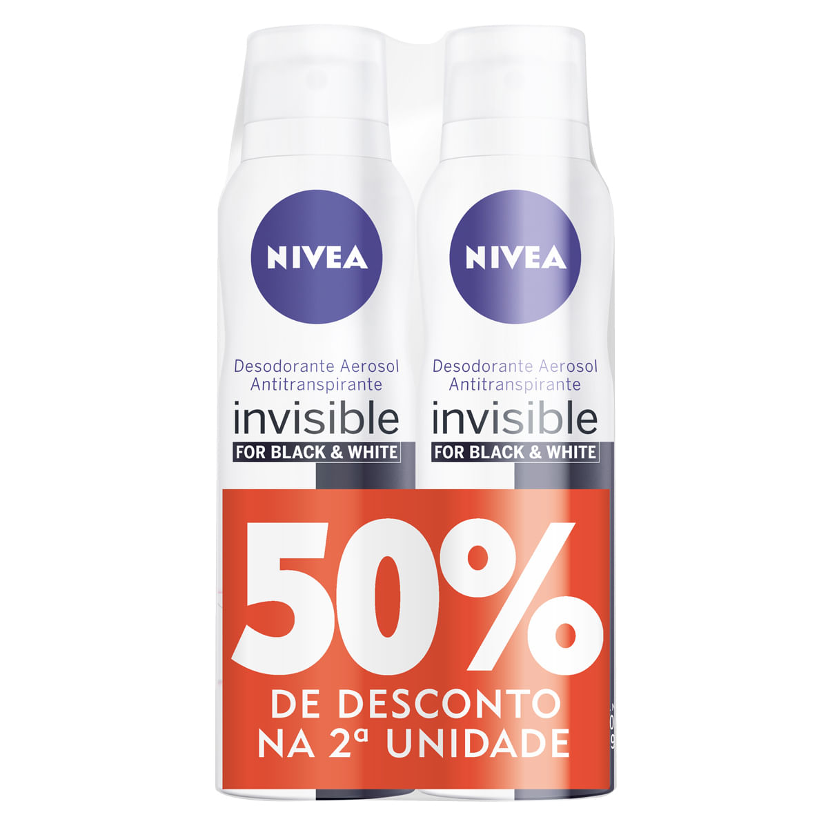 Kit Com 2 Desodorantes Nivea Dry Comfort Plus Aerossol Com 50% De