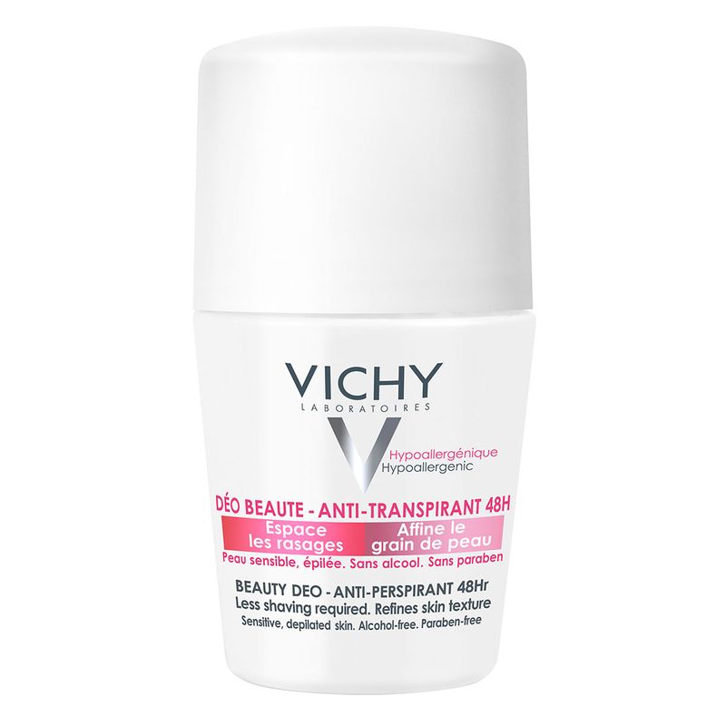 DESODORANTE VICHY ANTITRANSPIRANTE DÉO-BEAUTE PELE SENSÍVEL 48H 50ML ...