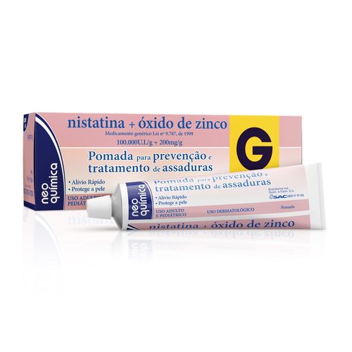 Nistatina+oxido Zinco Pomada 60g Genérico Neoquímica
