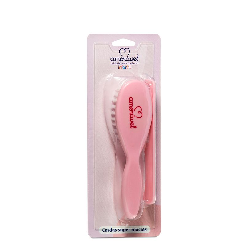 escova-mais-pente-amoravel-baby-rosa-principal