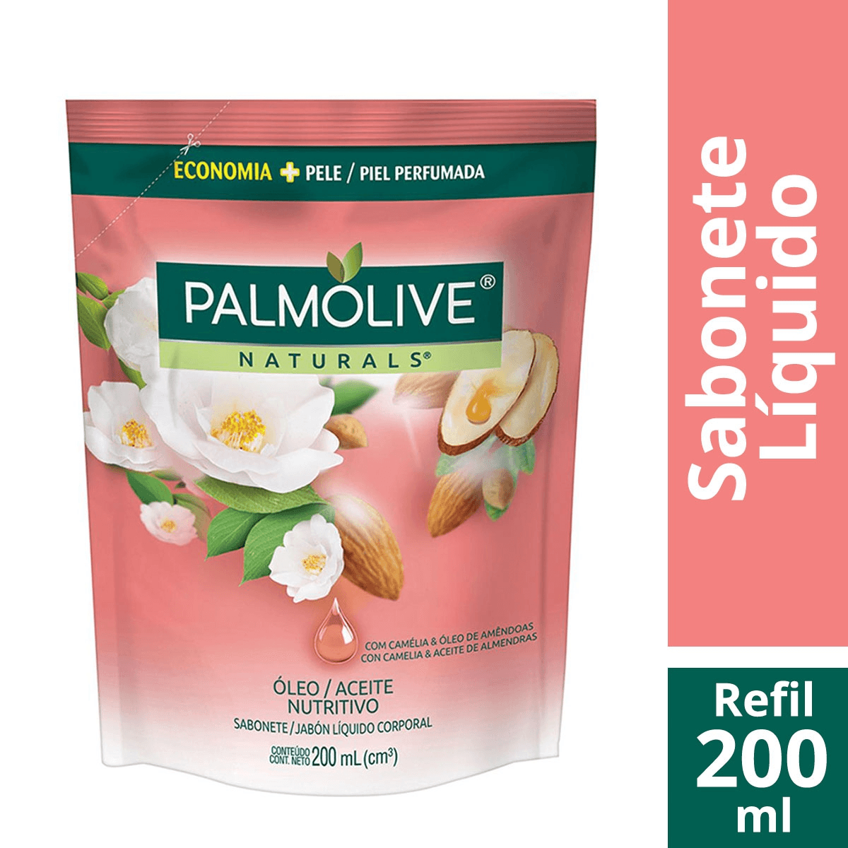 PALMOLIVE Sabonete Líquido Recarga Leite & Mel 300 ml, SABÃO LIQUIDO MAÕS