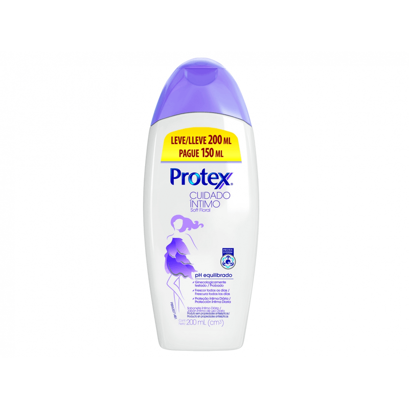 Sabonete Íntimo Líquido Protex Cuidado Íntimo Calm&Protect 200ml