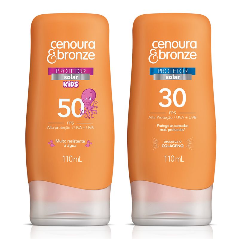 protetor-solar-cenoura-bronze-kids-fps50-110ml-gratis-protetor-solar-cenoura-bronze-fps30-110ml-secundaria1