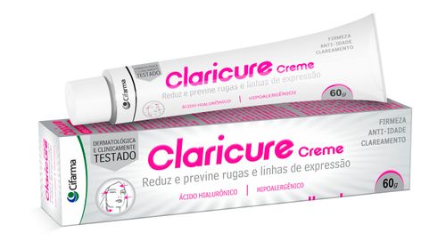 Claricure Creme Reduz E Previne Rugas E Linhas De Expressão 60g