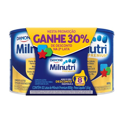 Milnutri 800g Com 30% De Desconto Na 2ª Unidade