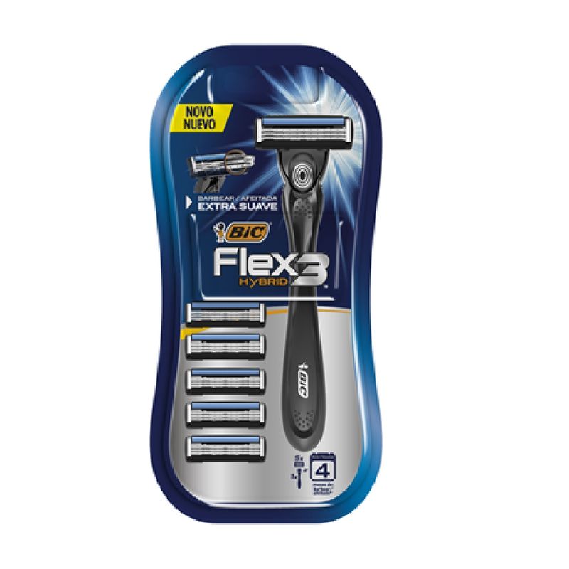 aparelho-para-barbear-bic-flex-3-hybrid-com-5-cargas-principal
