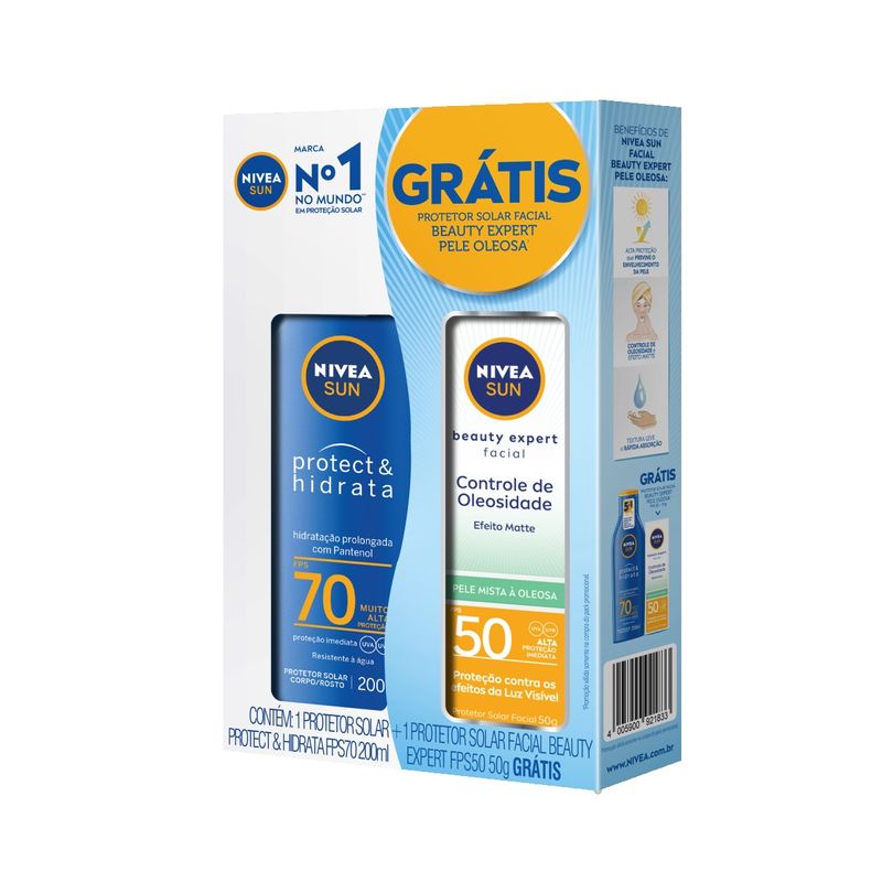 protetor-solar-nivea-protect-hidrata-fps70-200ml-gratis-protetor-solar-nivea-facial-fps50-50g-principal