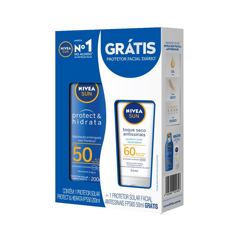 protetor-solar-nivea-protect-hidrata-fps50-200ml-gratis-protetor-solar-nivea-facial-antissinais-fps60-50ml-principal