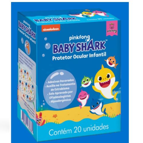 Protetor Ocular Cremer Infantil Baby Shark Com 20 Unidades