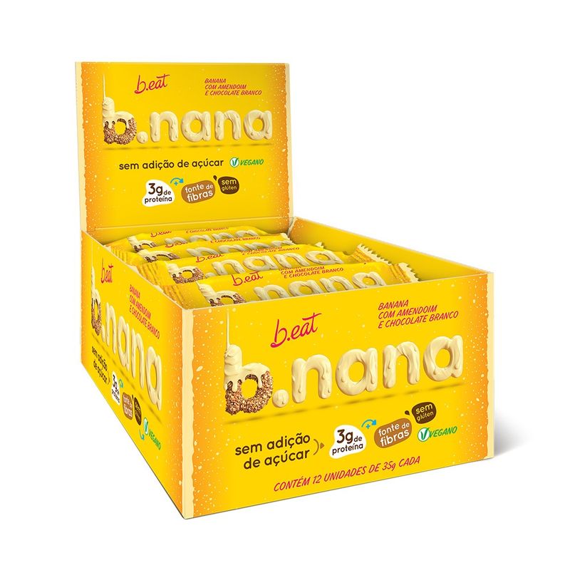 B.Nana B.Eat Amendoim Chocolate Branco 30g - Extrafarma