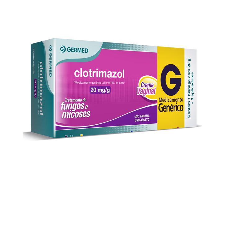 Clotrimazol 20mg/g Creme Vaginal 20g Genérico Germed - Pague Menos
