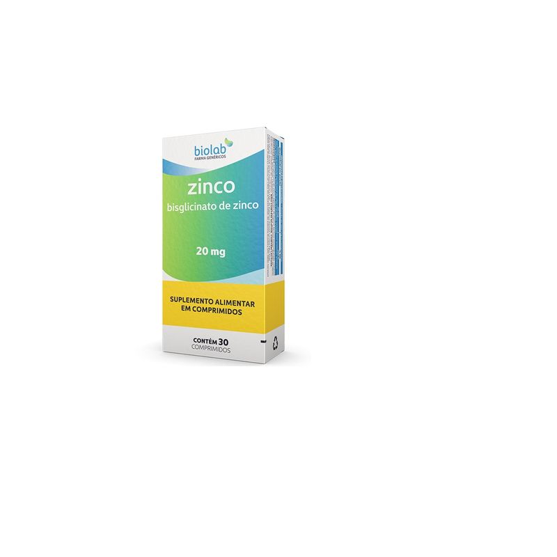 Zinco 20mg Com 30 Comprimidos Pague Menos 0173