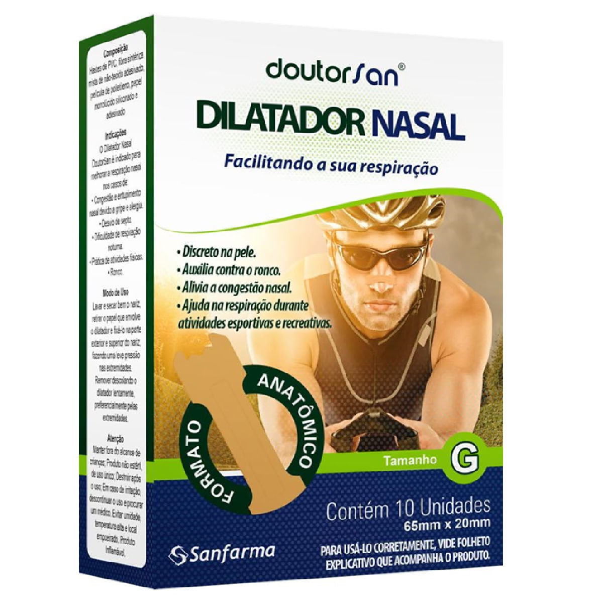 Dilatador Nasal Doutor San Masculino G Com 10 Unidades - Pague Menos