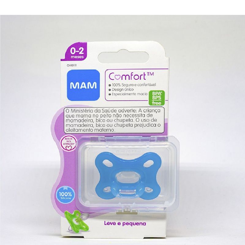 Mam Chupetes Silicona Comfort 0-2 meses, pack 2 unidades