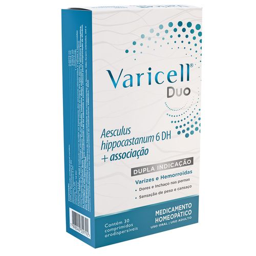 Varicell Duo 30 Comprimidos - Alívio Para Varizes E Hemorroidas