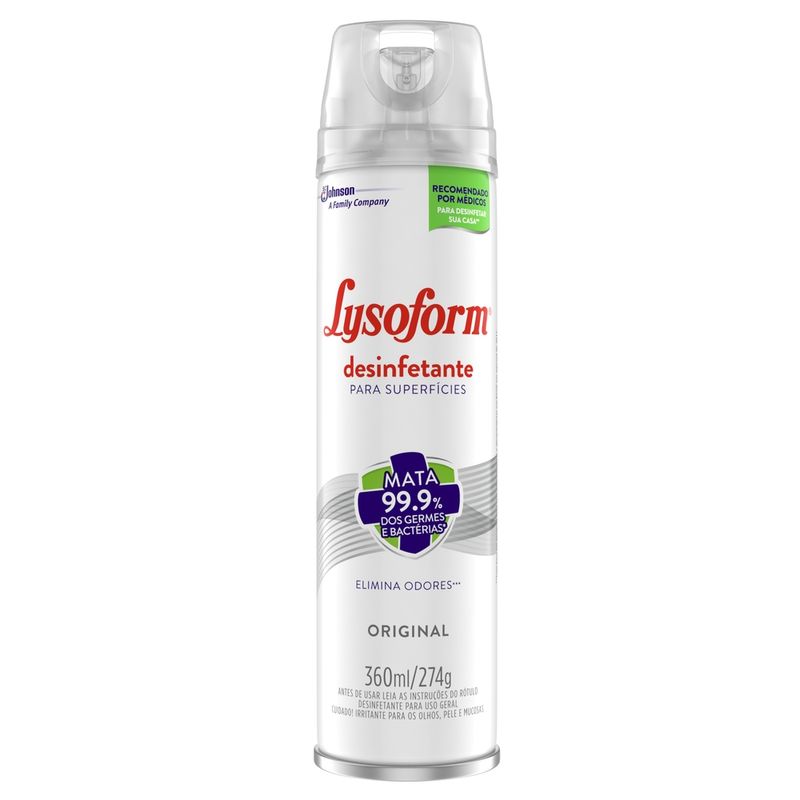 Lysoform Aerosol Original 360ml - Pague Menos