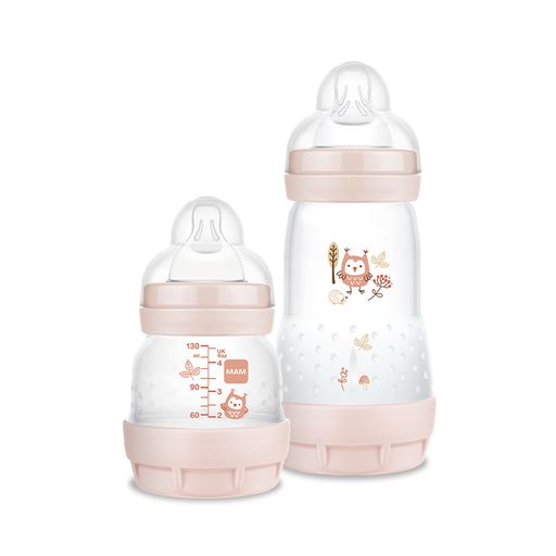 Kit-Mamadeira-Mam-Baby-Easy-Rosa-Com-02-Unidades-130ml-E-260-Ml