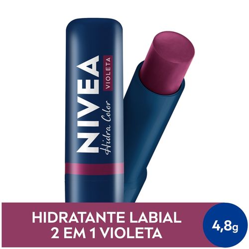 Hidratante Labial Nivea Hidra Color Violeta 4,8g