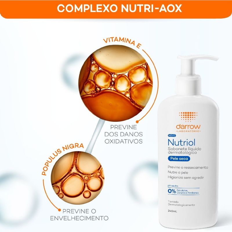 Darrow Nutriol Pele Seca Sabonete Líquido 240ml - DERMAdoctor