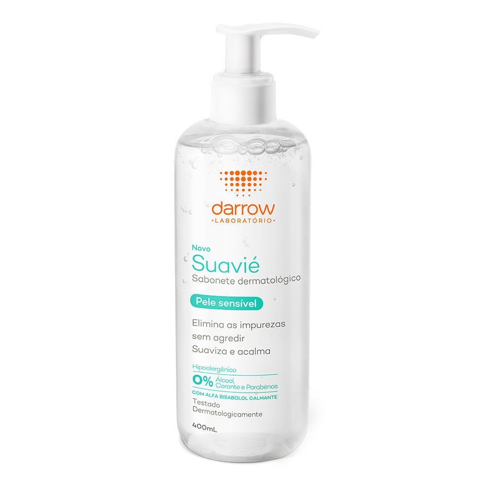 Suavié Sabonete Dermatológico Para Pele Sensível 400ml Menor preço em Suavié Sabonete Dermatológico Para Pele Sensível 400ml