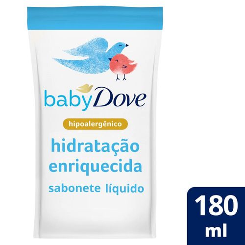 Sabonete Líquido Baby Dove  Hidratação Enriquecida Refil 180 Ml