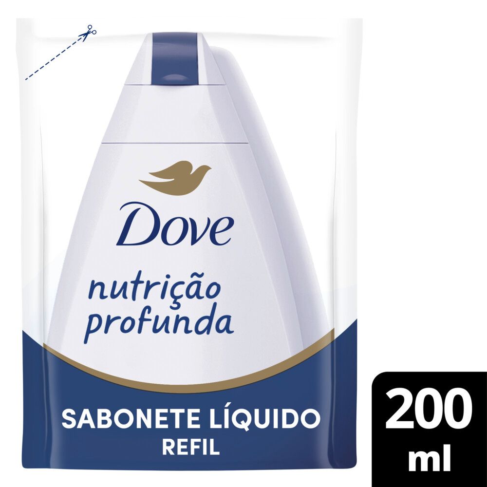 Sabonete Líquido Dove Nutrição Profunda Refil 200ml