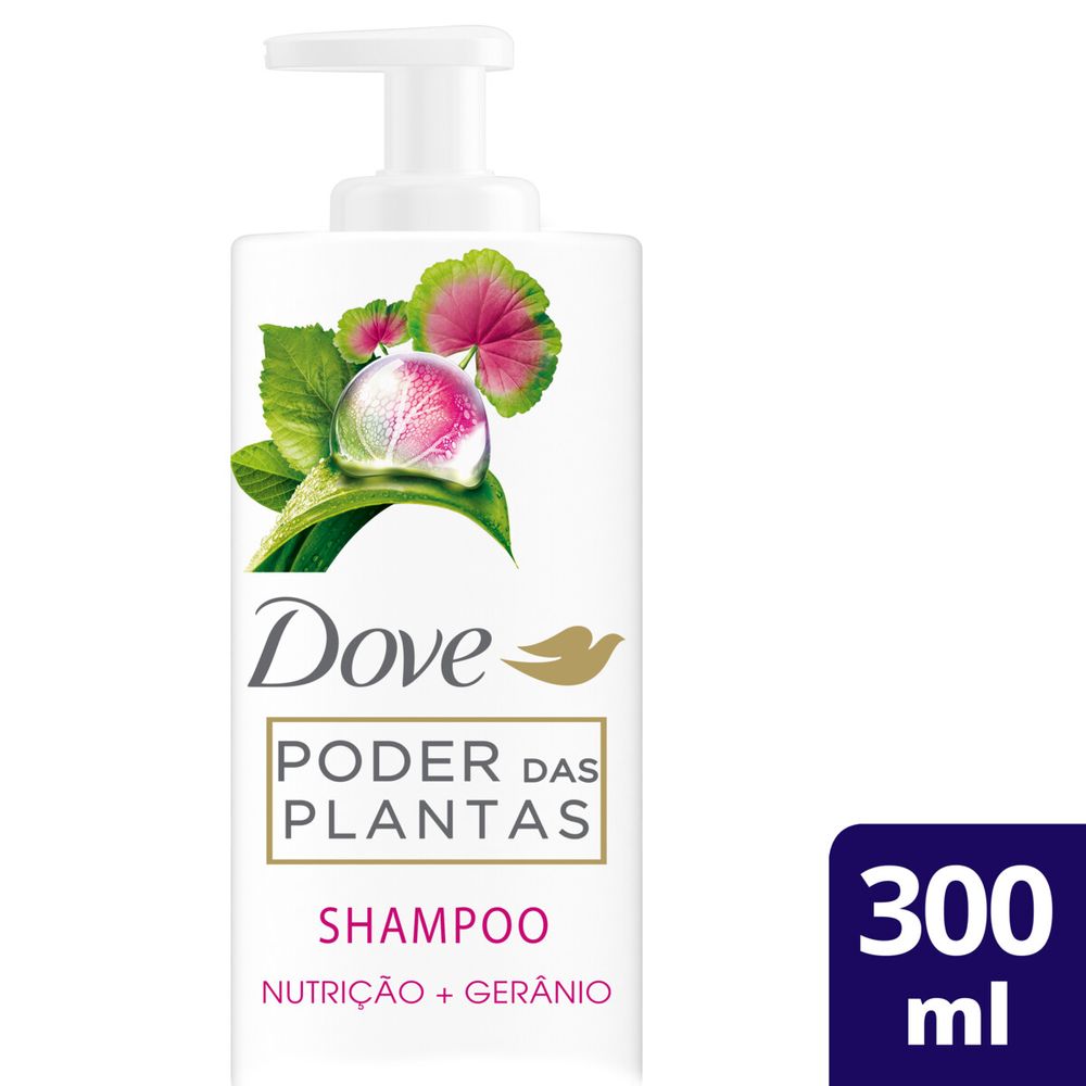 Shampoo Dove Poder Das Plantas Nutrição+gerânio 300ml é ruim? Shampoo Dove Poder Das Plantas Nutrição+gerânio 300ml é boa?
