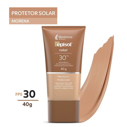 Protetor Solar Episol Color Morena Fps30 40g