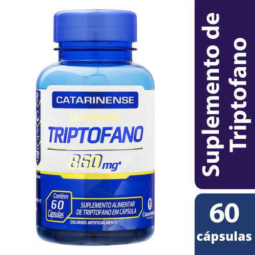 Triptofano 860mg 60 cápsulas Catarinense Nutrição