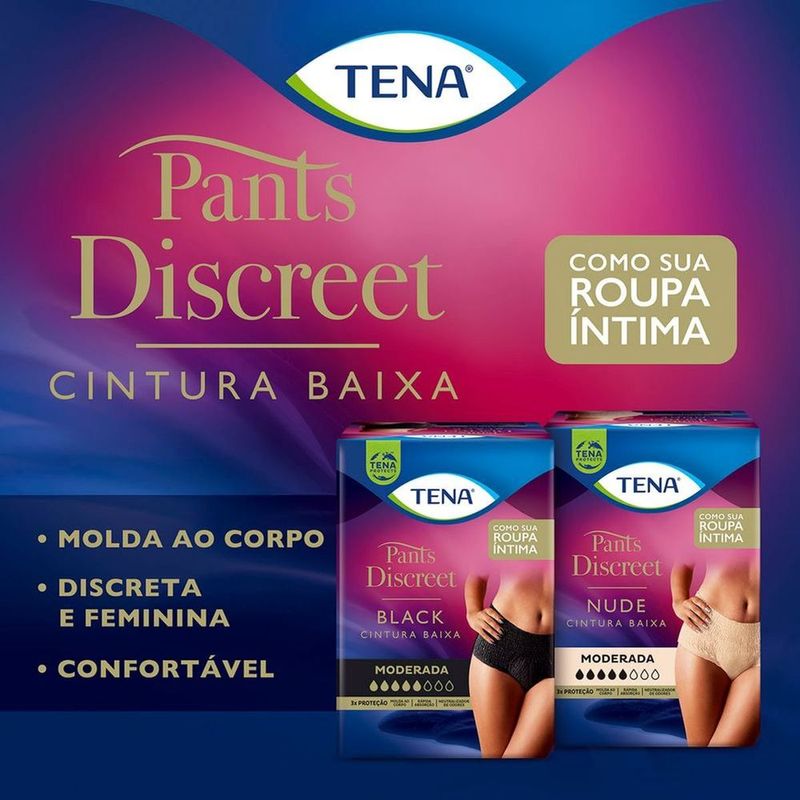 Roupa Íntima Feminina Always Discreet Boutique Máxima Proteção P/M