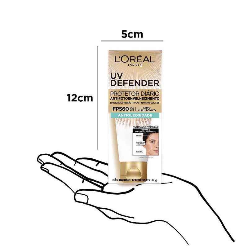 Kit-L-Oreal-Paris---Protetor-Solar-Facial-Uv-Defender-Antioleosidade-Fps-60-40g-Com-2-Unidades